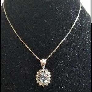 Aquamarine necklace